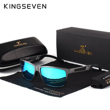 Load image into Gallery viewer, KINGSEVEN Men Polarized Sunglasses Aluminum Magnesium Sun Glasses Driving Glasses Rectangle Shades For Men Oculos masculino Male