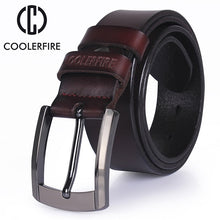 Load image into Gallery viewer, men high quality genuine leather belt luxury designer belts men cowskin fashion Strap male Jeans for man cowboy free shipping