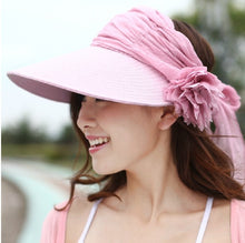 Load image into Gallery viewer, New Sun Hats For Women Fashion Lady Summer Visor Hat Female Beach Cap Prevention Of Ultraviolet &amp; Flower Design Hat