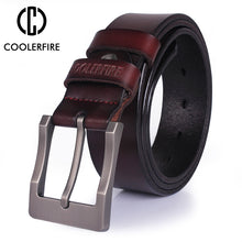 Load image into Gallery viewer, men's belt genuine leather belt for men designer belts men high quality fashion luxury brand wide belts cowboy free shipping