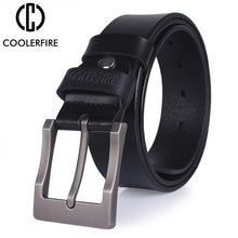Load image into Gallery viewer, men's belt genuine leather belt for men designer belts men high quality fashion luxury brand wide belts cowboy free shipping