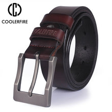 Load image into Gallery viewer, men's belt genuine leather belt for men designer belts men high quality fashion luxury brand wide belts cowboy free shipping