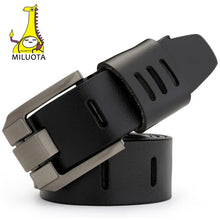 Load image into Gallery viewer, [MILUOTA] Designer Belts Men High Quality Genuine Leather Belt for Men Luxury Ceinture Homme Military Style 130CM MU012