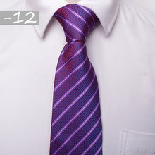 Load image into Gallery viewer, classic men business formal wedding tie 8cm stripe neck tie fashion shirt dress accessories
