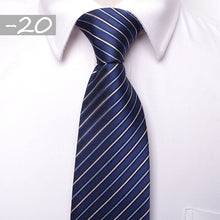 Load image into Gallery viewer, classic men business formal wedding tie 8cm stripe neck tie fashion shirt dress accessories