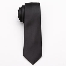 Load image into Gallery viewer, XGVOKH 20 Style Neck Tie Men Skinny necktie wedding ties Polyester Black Dot fashion Mens Business Bowtie Shirt Accessories