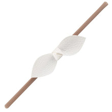 Load image into Gallery viewer, 3.5 inch Bows Newborn Nylon Leather Headband Hair Bows Hair Bands Kids Girl Leaves Bowknot Kid Children Girls Hair Accessories