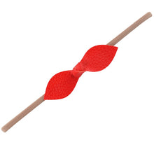 Load image into Gallery viewer, 3.5 inch Bows Newborn Nylon Leather Headband Hair Bows Hair Bands Kids Girl Leaves Bowknot Kid Children Girls Hair Accessories