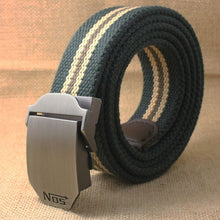 Load image into Gallery viewer, Best YBT Unisex tactical belt Top quality 4 mm thick 3.8 cm wide casual canvas belt Outdoor Alloy Automatic buckle men Belt