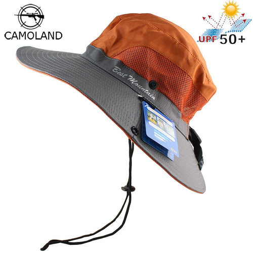 Waterproof UPF 50+ Sun Hat Bucket Summer Men Women Fishing Boonie Hat Sun UV Protection Long Large Wide Brim Bob Hiking Outdoor