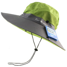 Load image into Gallery viewer, Waterproof UPF 50+ Sun Hat Bucket Summer Men Women Fishing Boonie Hat Sun UV Protection Long Large Wide Brim Bob Hiking Outdoor