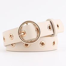 Load image into Gallery viewer, Best YBT Women leather belt  Round Metal pin buckle Circle Belts Hot Brand fashion Punk O Ring for Women belt