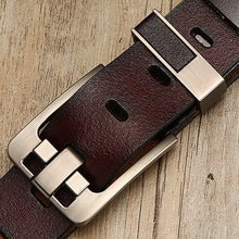 Load image into Gallery viewer, [DWTS]belt male leather belt men male genuine leather strap luxury pin buckle belts for men belt Cummerbunds ceinture homme