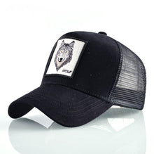 Load image into Gallery viewer, Fashion Animals Embroidery Baseball Caps Men Women Snapback Hip Hop Hat Summer Breathable Mesh Sun Gorras Unisex Streetwear Bone