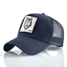 Load image into Gallery viewer, Fashion Animals Embroidery Baseball Caps Men Women Snapback Hip Hop Hat Summer Breathable Mesh Sun Gorras Unisex Streetwear Bone