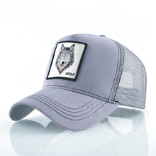 Load image into Gallery viewer, Fashion Animals Embroidery Baseball Caps Men Women Snapback Hip Hop Hat Summer Breathable Mesh Sun Gorras Unisex Streetwear Bone