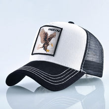 Load image into Gallery viewer, Fashion Animals Embroidery Baseball Caps Men Women Snapback Hip Hop Hat Summer Breathable Mesh Sun Gorras Unisex Streetwear Bone
