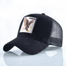 Load image into Gallery viewer, Fashion Animals Embroidery Baseball Caps Men Women Snapback Hip Hop Hat Summer Breathable Mesh Sun Gorras Unisex Streetwear Bone