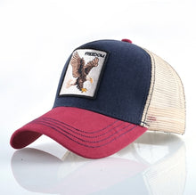 Load image into Gallery viewer, Fashion Animals Embroidery Baseball Caps Men Women Snapback Hip Hop Hat Summer Breathable Mesh Sun Gorras Unisex Streetwear Bone