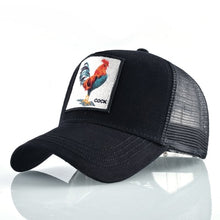Load image into Gallery viewer, Fashion Animals Embroidery Baseball Caps Men Women Snapback Hip Hop Hat Summer Breathable Mesh Sun Gorras Unisex Streetwear Bone