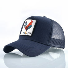 Load image into Gallery viewer, Fashion Animals Embroidery Baseball Caps Men Women Snapback Hip Hop Hat Summer Breathable Mesh Sun Gorras Unisex Streetwear Bone