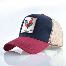 Load image into Gallery viewer, Fashion Animals Embroidery Baseball Caps Men Women Snapback Hip Hop Hat Summer Breathable Mesh Sun Gorras Unisex Streetwear Bone