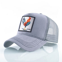 Load image into Gallery viewer, Fashion Animals Embroidery Baseball Caps Men Women Snapback Hip Hop Hat Summer Breathable Mesh Sun Gorras Unisex Streetwear Bone