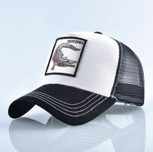Load image into Gallery viewer, Fashion Animals Embroidery Baseball Caps Men Women Snapback Hip Hop Hat Summer Breathable Mesh Sun Gorras Unisex Streetwear Bone