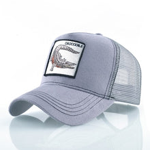 Load image into Gallery viewer, Fashion Animals Embroidery Baseball Caps Men Women Snapback Hip Hop Hat Summer Breathable Mesh Sun Gorras Unisex Streetwear Bone