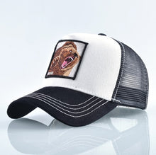 Load image into Gallery viewer, Fashion Animals Embroidery Baseball Caps Men Women Snapback Hip Hop Hat Summer Breathable Mesh Sun Gorras Unisex Streetwear Bone