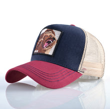 Load image into Gallery viewer, Fashion Animals Embroidery Baseball Caps Men Women Snapback Hip Hop Hat Summer Breathable Mesh Sun Gorras Unisex Streetwear Bone