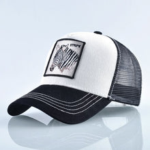 Load image into Gallery viewer, Fashion Animals Embroidery Baseball Caps Men Women Snapback Hip Hop Hat Summer Breathable Mesh Sun Gorras Unisex Streetwear Bone