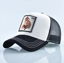 Load image into Gallery viewer, Fashion Animals Embroidery Baseball Caps Men Women Snapback Hip Hop Hat Summer Breathable Mesh Sun Gorras Unisex Streetwear Bone