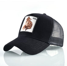 Load image into Gallery viewer, Fashion Animals Embroidery Baseball Caps Men Women Snapback Hip Hop Hat Summer Breathable Mesh Sun Gorras Unisex Streetwear Bone