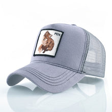 Load image into Gallery viewer, Fashion Animals Embroidery Baseball Caps Men Women Snapback Hip Hop Hat Summer Breathable Mesh Sun Gorras Unisex Streetwear Bone