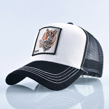 Load image into Gallery viewer, Fashion Animals Embroidery Baseball Caps Men Women Snapback Hip Hop Hat Summer Breathable Mesh Sun Gorras Unisex Streetwear Bone