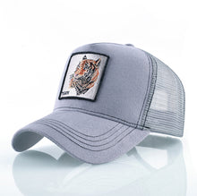 Load image into Gallery viewer, Fashion Animals Embroidery Baseball Caps Men Women Snapback Hip Hop Hat Summer Breathable Mesh Sun Gorras Unisex Streetwear Bone