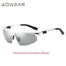 Load image into Gallery viewer, AOWEAR Photochromic Sunglasses Men Polarized Chameleon Glasses Male Change Color Sun Glasses HD Day Night Vision Driving Eyewear