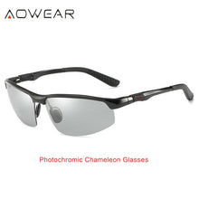 Load image into Gallery viewer, AOWEAR Photochromic Sunglasses Men Polarized Chameleon Glasses Male Change Color Sun Glasses HD Day Night Vision Driving Eyewear
