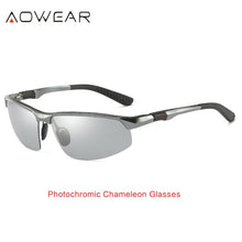 Load image into Gallery viewer, AOWEAR Photochromic Sunglasses Men Polarized Chameleon Glasses Male Change Color Sun Glasses HD Day Night Vision Driving Eyewear