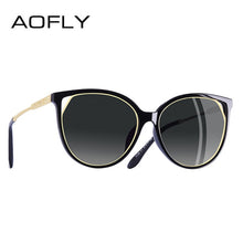 Load image into Gallery viewer, AOFLY BRAND DESIGN Cat Eye Sunglasses Women's Polarized Fashion Sun Glasses For Women Rhinestone Temple Goggles UV400 A104