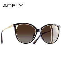 Load image into Gallery viewer, AOFLY BRAND DESIGN Cat Eye Sunglasses Women's Polarized Fashion Sun Glasses For Women Rhinestone Temple Goggles UV400 A104
