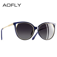Load image into Gallery viewer, AOFLY BRAND DESIGN Cat Eye Sunglasses Women's Polarized Fashion Sun Glasses For Women Rhinestone Temple Goggles UV400 A104