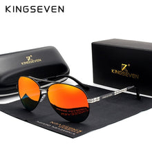 Load image into Gallery viewer, KINGSEVEN 2019 New Design Aviation Alloy Frame HD Polarized Sunglasses For Men UV400 Protection