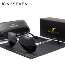 Load image into Gallery viewer, KINGSEVEN 2019 New Design Aviation Alloy Frame HD Polarized Sunglasses For Men UV400 Protection