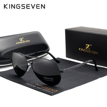 Load image into Gallery viewer, KINGSEVEN 2019 New Design Aviation Alloy Frame HD Polarized Sunglasses For Men UV400 Protection