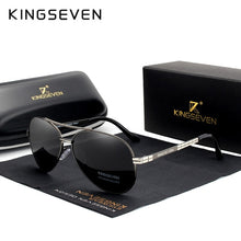 Load image into Gallery viewer, KINGSEVEN 2019 New Design Aviation Alloy Frame HD Polarized Sunglasses For Men UV400 Protection
