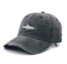 Load image into Gallery viewer, which in shower stitched shark snapback man cap baseball cap hip hop embroidery curved strapback dad hat summer fish sun hat cap
