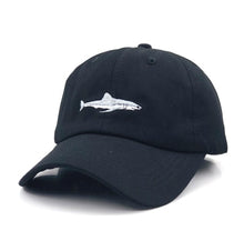 Load image into Gallery viewer, which in shower stitched shark snapback man cap baseball cap hip hop embroidery curved strapback dad hat summer fish sun hat cap
