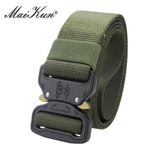 Load image into Gallery viewer, Maikun Military Equipment Combat Tactical Belts for Men US Army Training Nylon Metal Buckle Waist Belt Outdoor Hunting Waistband